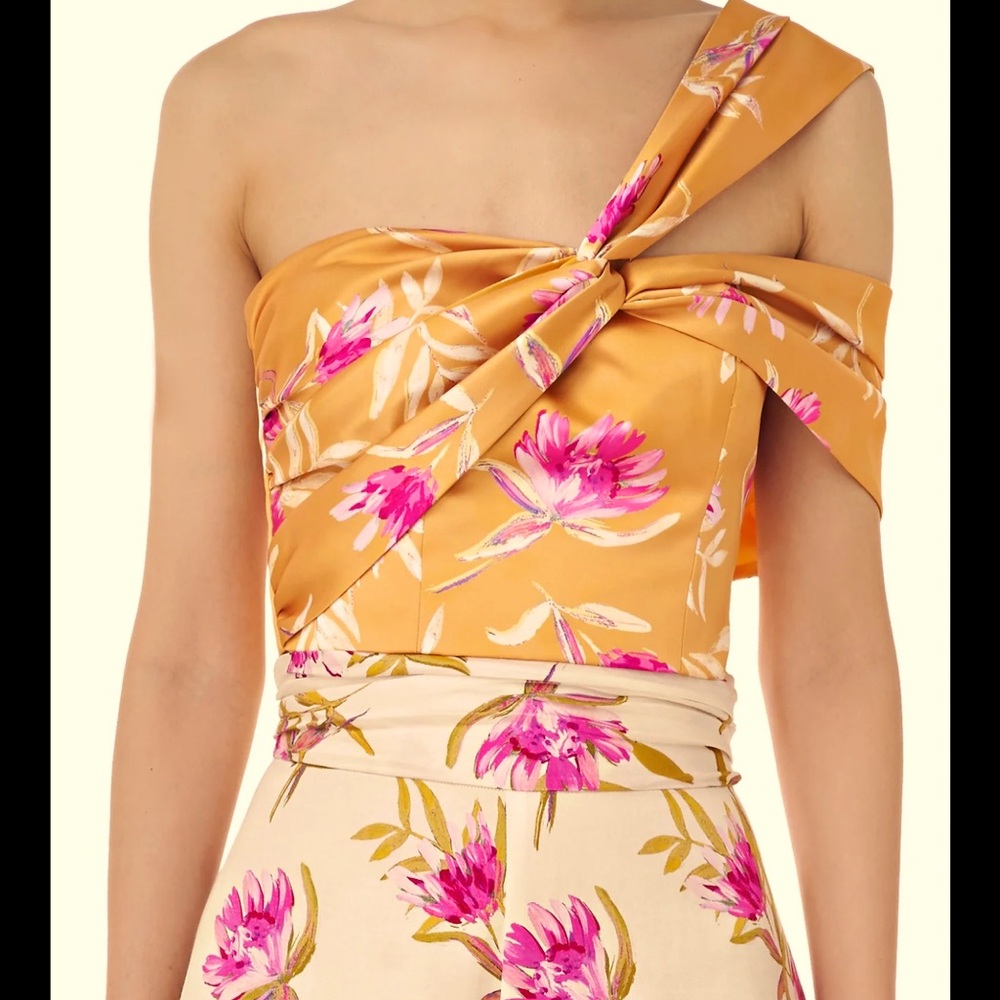 AMUR Marty Bustier turmeric Crop Top
